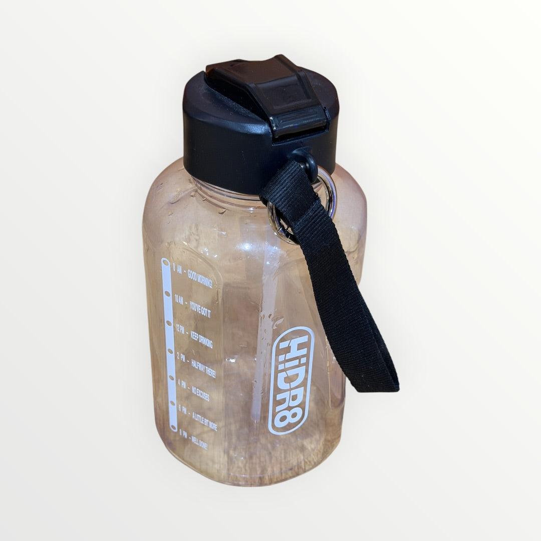 Hidr8 Motivational Sports Water Bottle with Time Marker Lines 40 oz