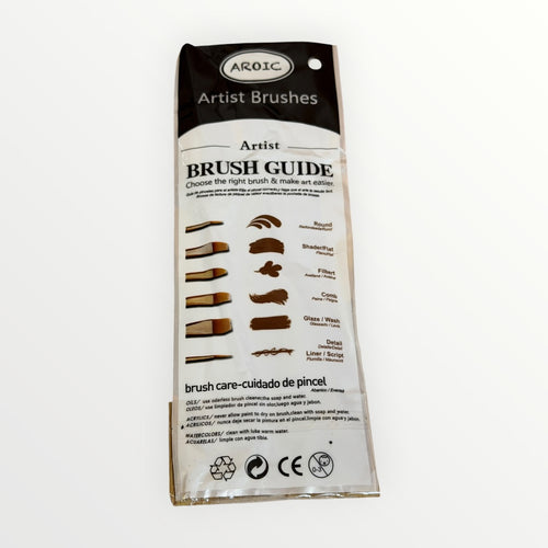 Aroic 10-piece Artist Paint Brush Set with Blue Handles