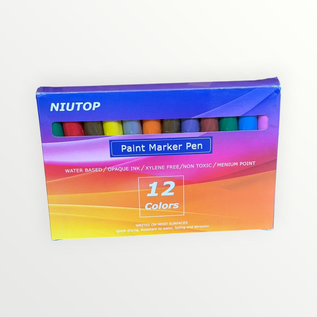 Niutop Paint Marker Pen 12 Colors Set