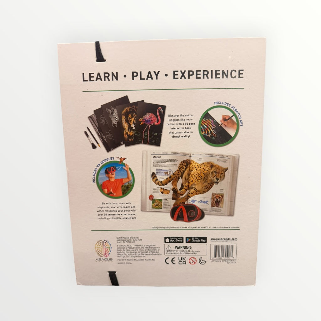 Abacus Virtual Reality "Animals!" Gift Set w/96-page Illustrated Interactive book