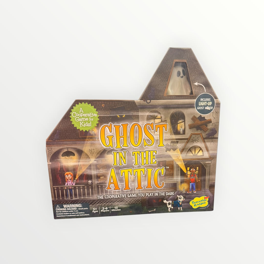 Peaceable Kingdom Ghost in the Attic Cooperative Game Haunted Mansion Theme
