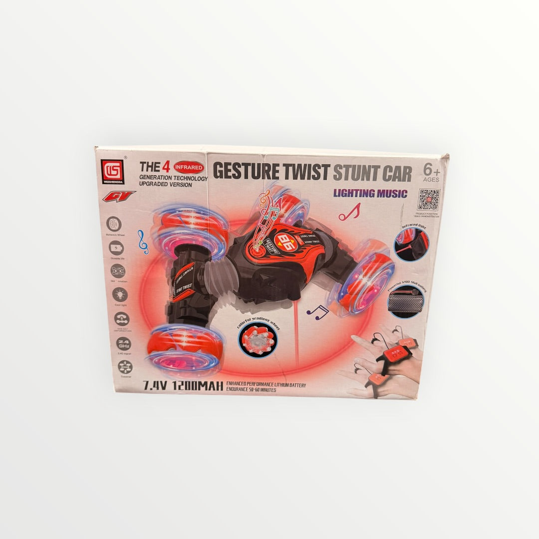 Gesture Twist Stunt Car features 4-wheel Drive and Hand-controlled Gesture Sensing Technology for Various Stunts