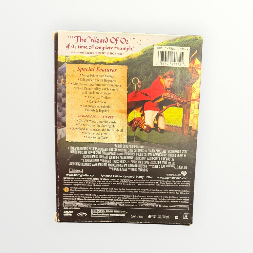 2002 Harry Potter and the Sorcerers Stone Widescreen DVD 2-Disc Set