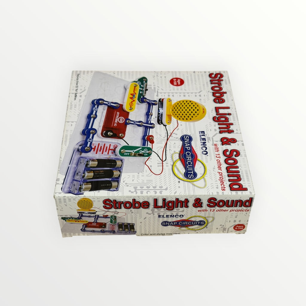 Elenco Snap Circuits Strobe Light & Sound Kit Featuring 14 Total Projects