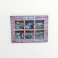 GENIUZ Logic Toys Metal Brain Teaser Puzzle Set