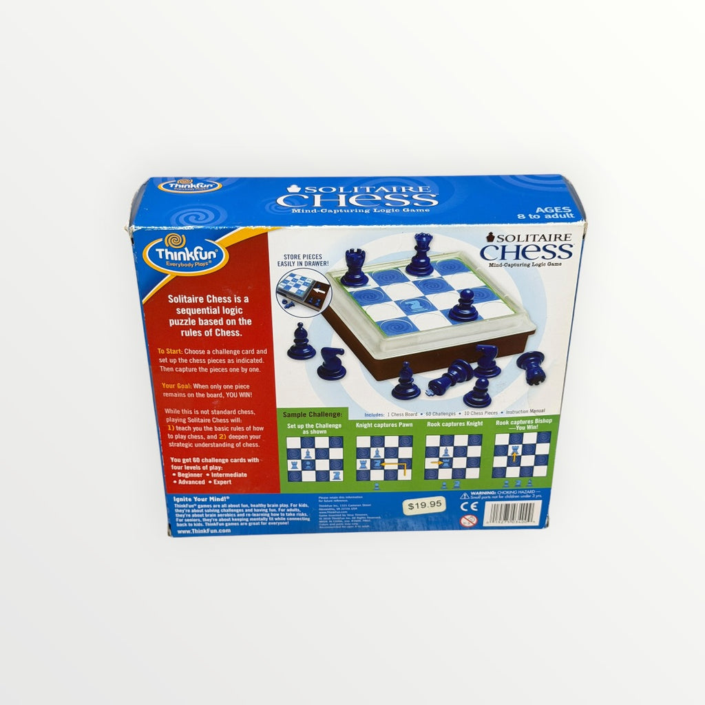 ThinkFun Solitaire Chess Magnetic Travel Puzzle