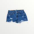 Old Navy Boyfriend Cut Off Denim Shorts Mid Rise Distressed Size: 0