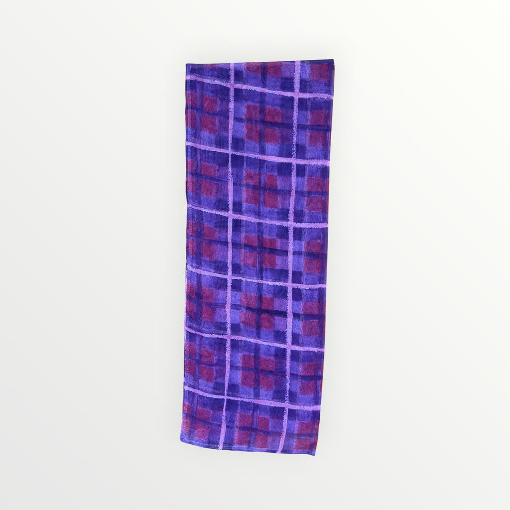 Silk Plaid Scarf