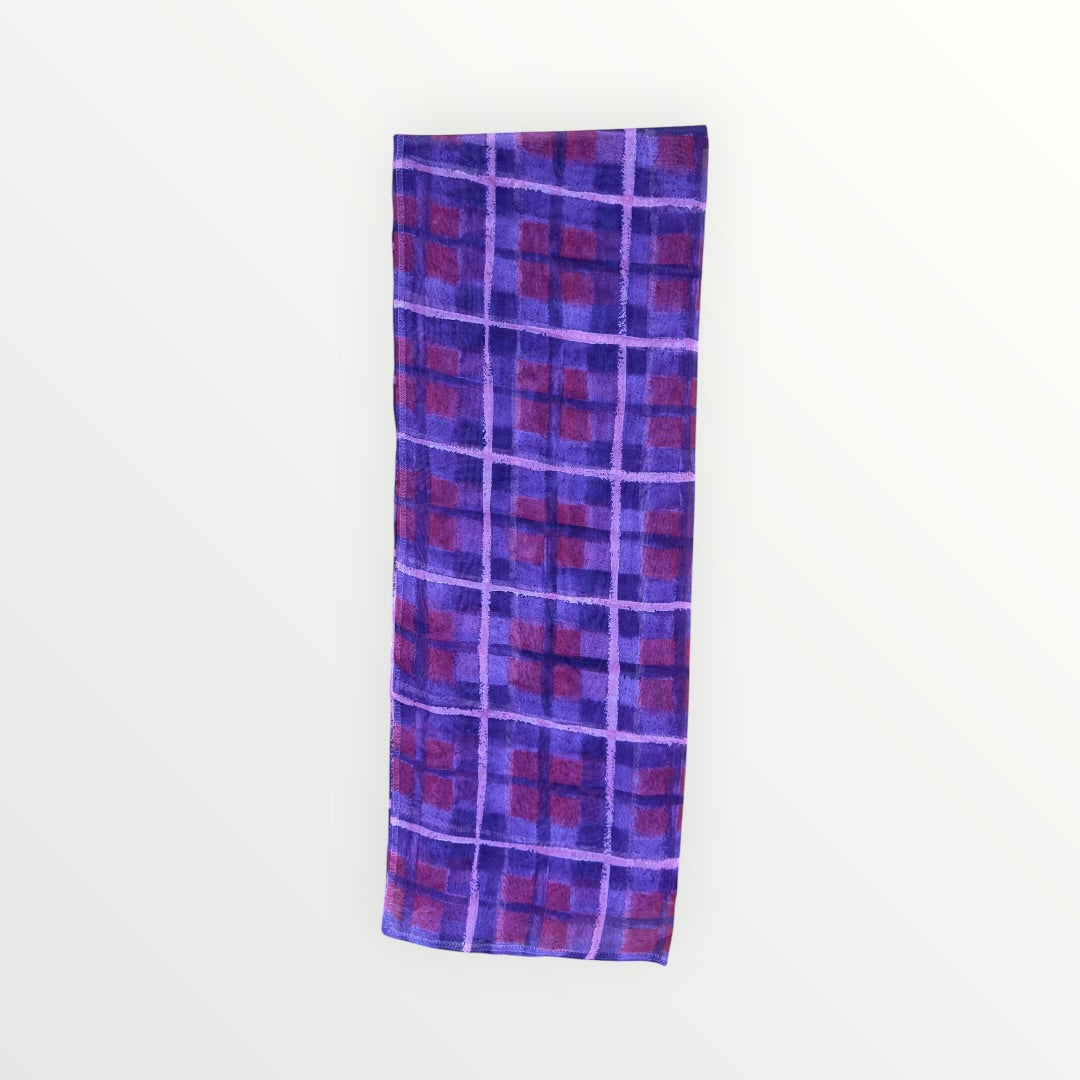 Silk Plaid Scarf
