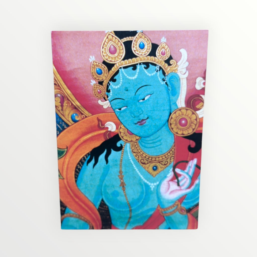 Vintage Greeting Card "Blessings of Green Tara"