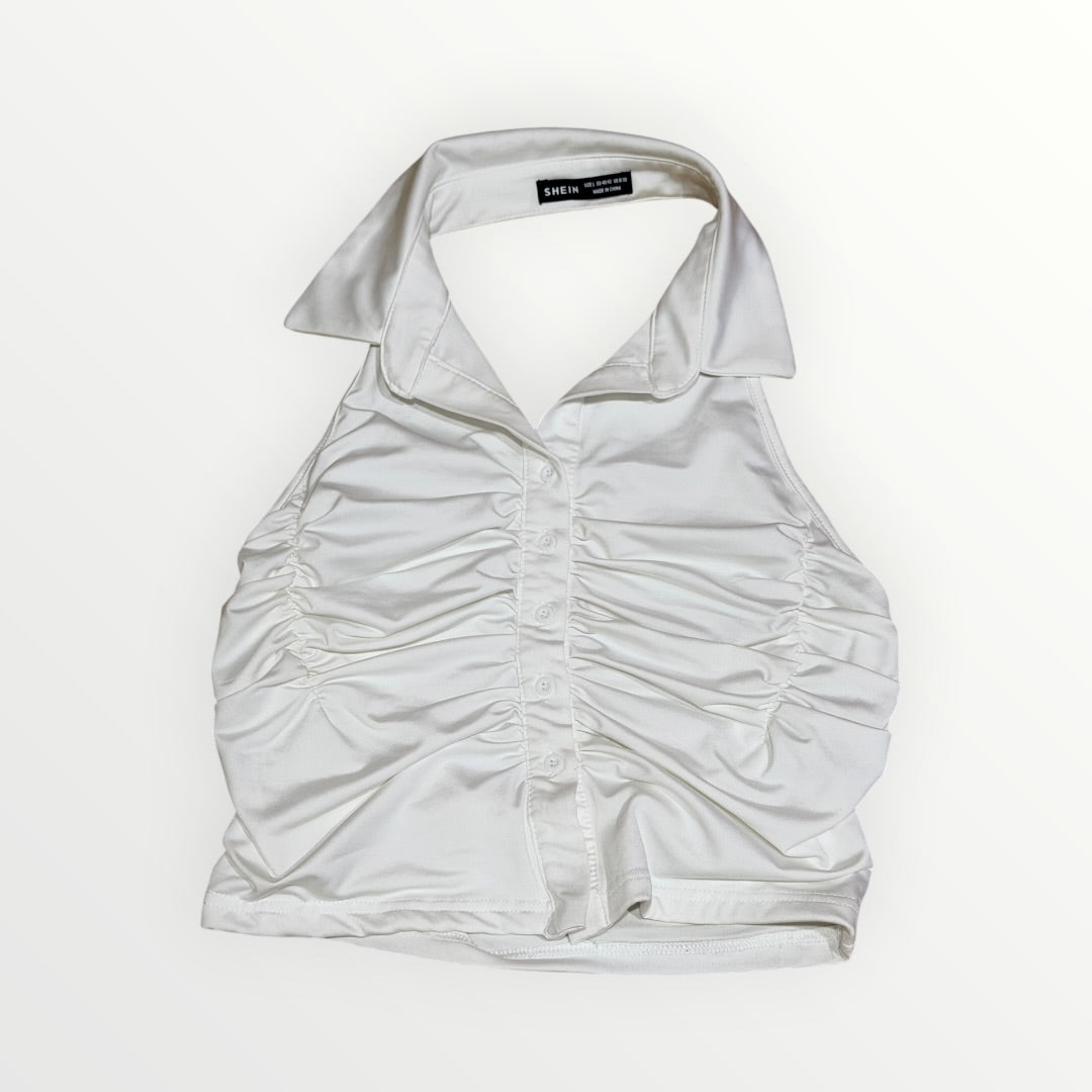 SHEIN MOD Backless Halter Top Size: L