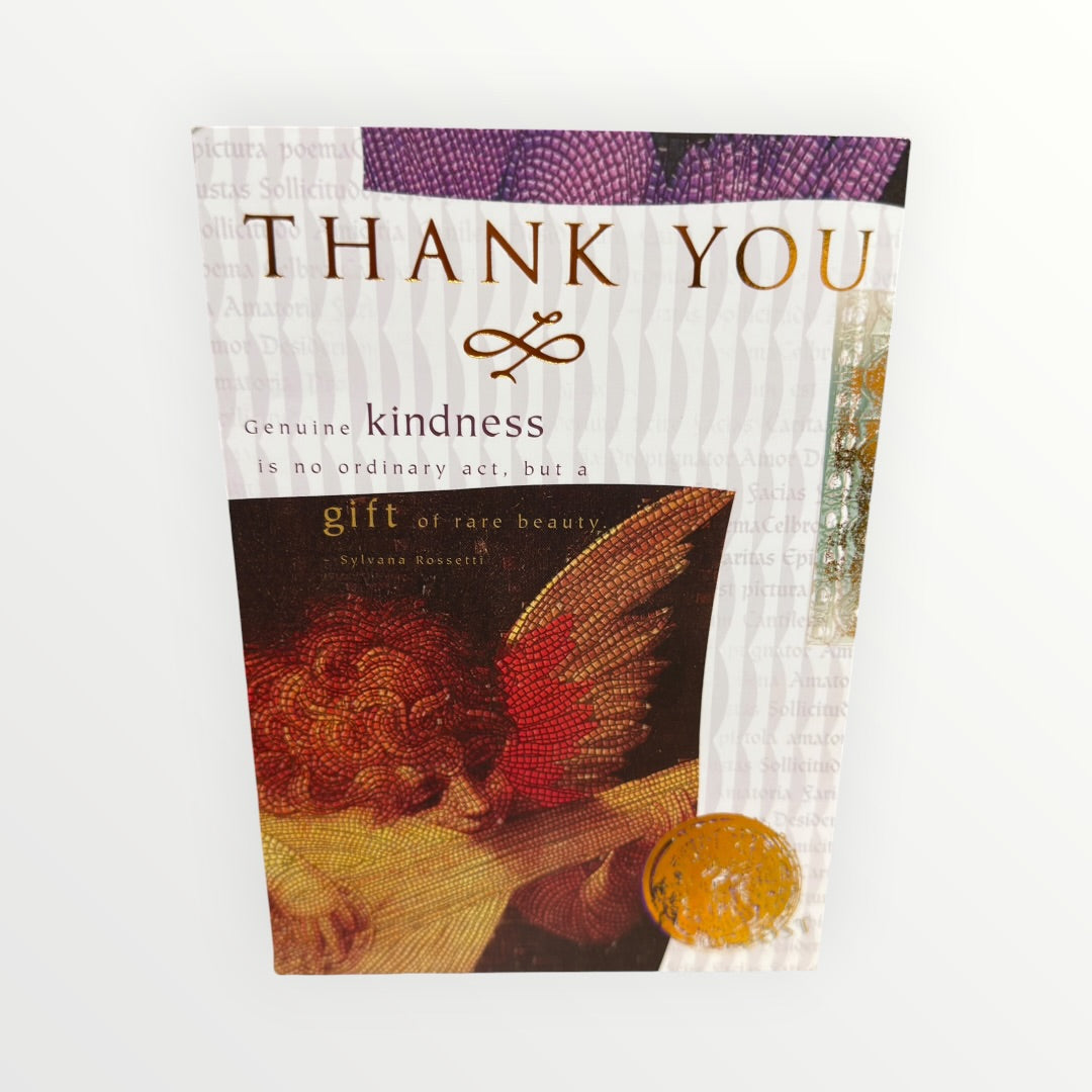 Vintage Sunrise Greetings "Gift of Rare Beauty" Rossetti Angel Card