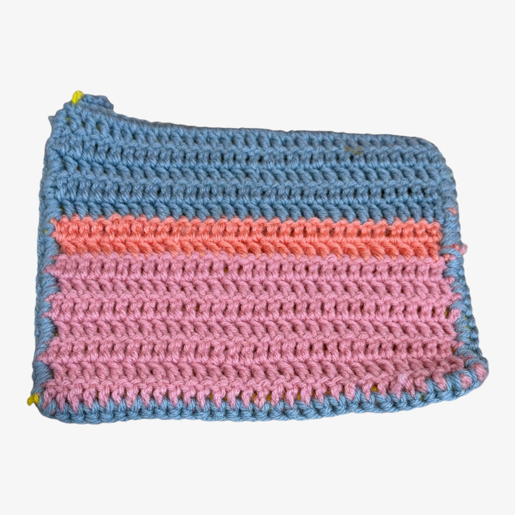 Large Handmade Crocheted Pot Holder 8" x 6.5"