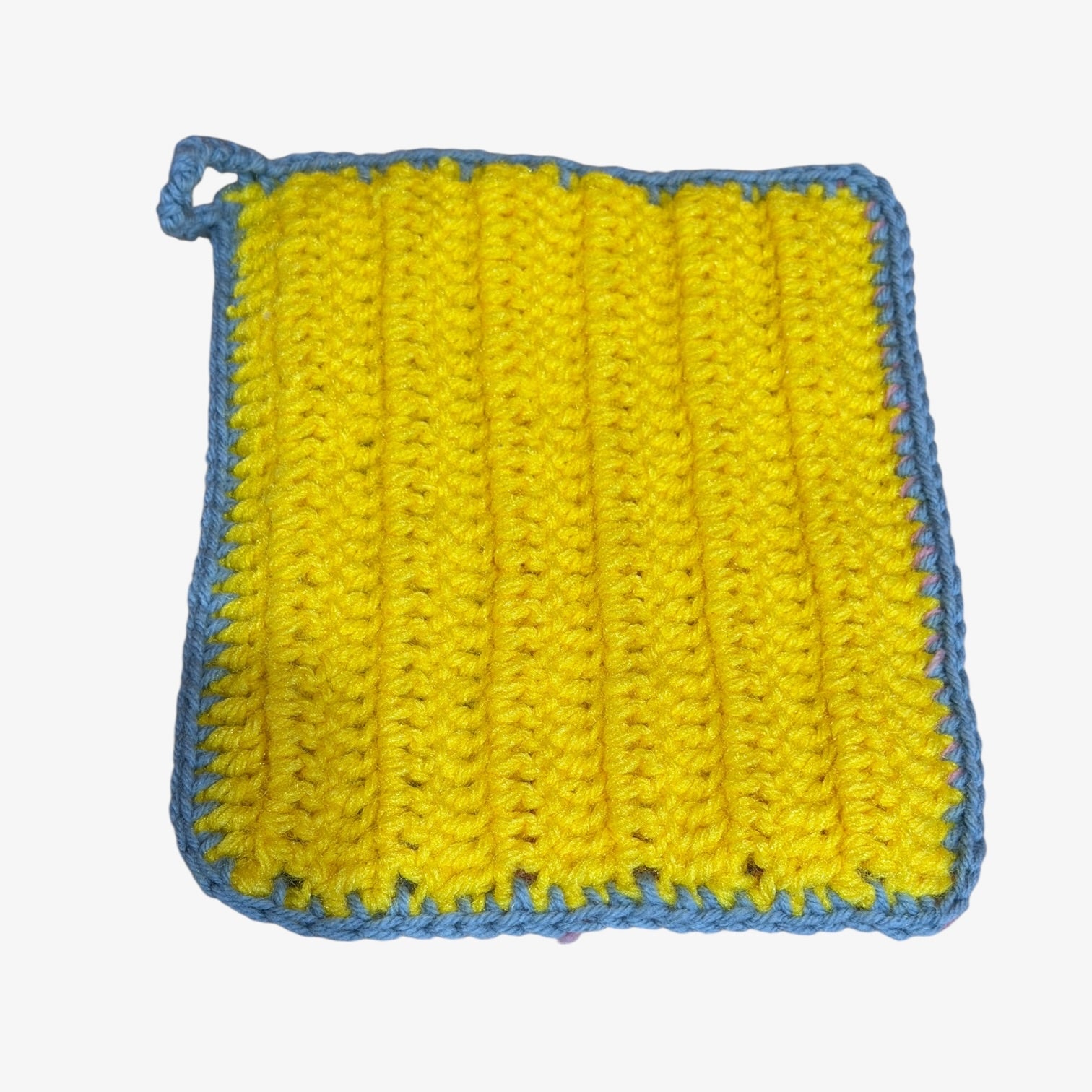 Large Handmade Crocheted Pot Holder 8" x 6.5"
