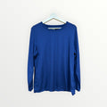 32 Degrees Mens Air Mesh Long Sleeve Crew Neck T-Shirt Blue Size: XXL