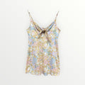 SO Fancy Floral Cami Top with a Bowtie Bustline Size: M