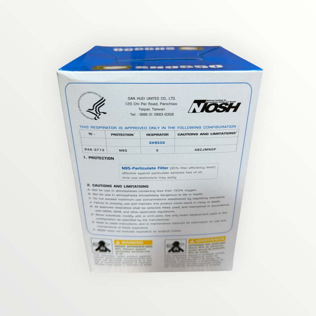 SH9550 N95 Particulate Respirator Masks Box of 20