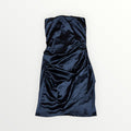 Windsor Black Wrap Satin Mini Dress Size: XS