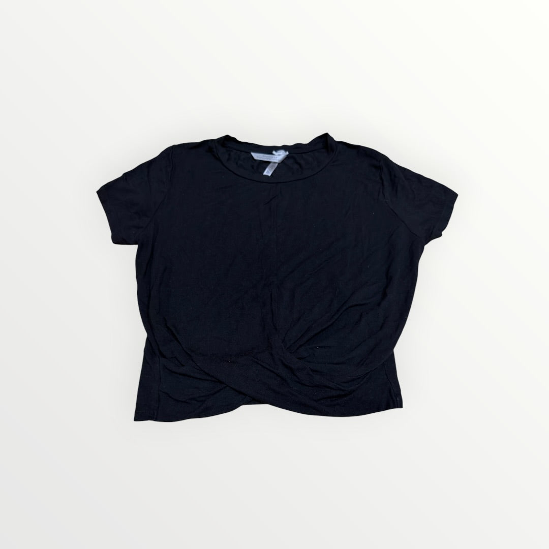 Marine Layer Black Twist Front Short Sleeve Top
