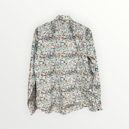 Bugatchi Men's Shaped Fit Dress Shirt Size: L