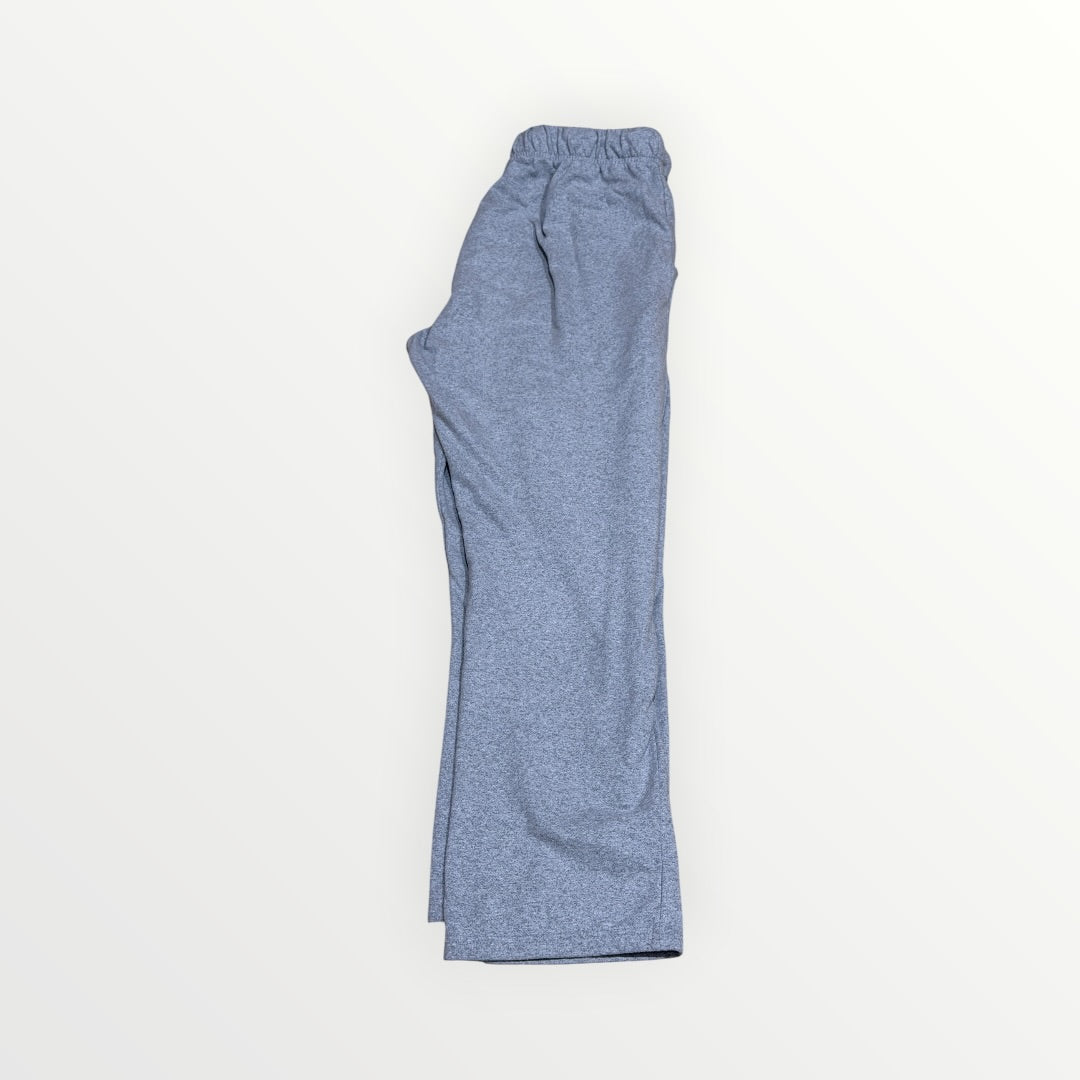 Real Essentials Women's Wide-Leg Fleece Sweatpants Grey Size: L