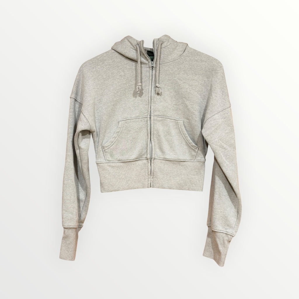 Target Wild Fable Full Zip Crop Hoodie Gray Size: XS