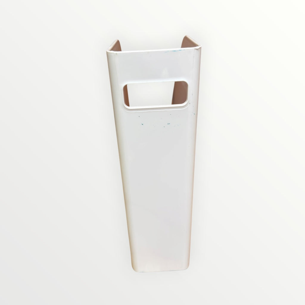 Rectangular Plastic Desk Organizer, Magazine Rack, White 10" x 3.7" x 12"