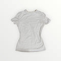 Shein White Minimalist Short-Sleeve T-shirt Size: XS