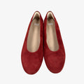 Eileen Fisher Red Suede Ballet Flats Size: 9