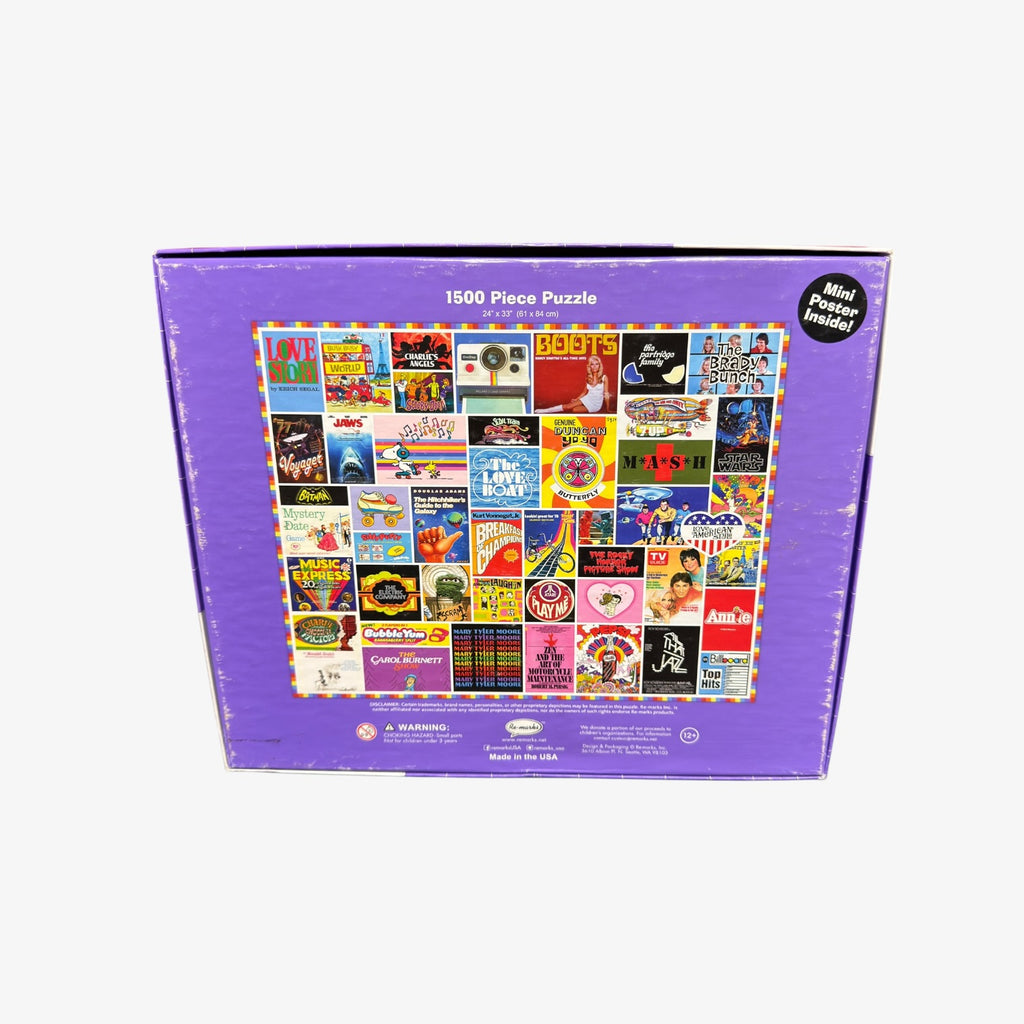 "The 1970s" Re-marks 1500-piece Jigsaw Puzzle