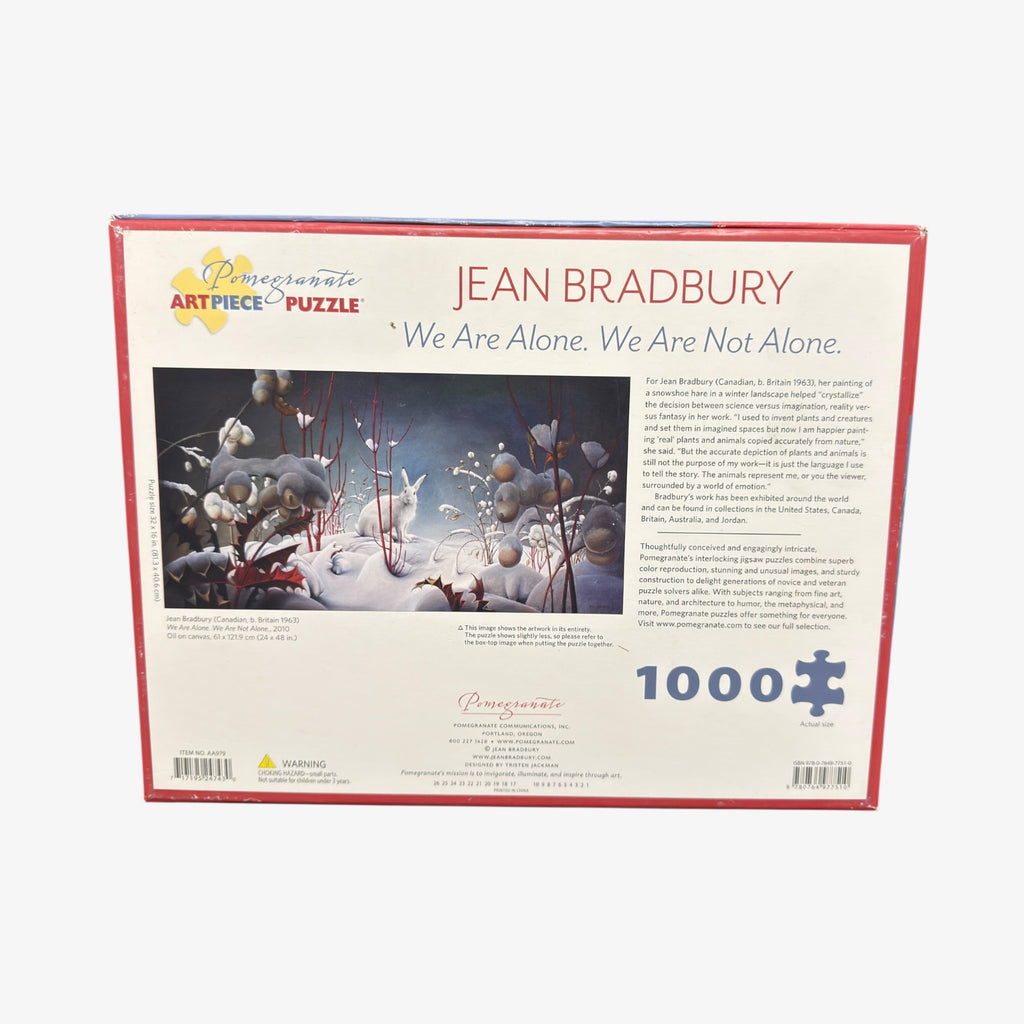 JEAN BRADBURY: WE ARE ALONE. WE ARE NOT ALONE. 1000-PIECE JIGSAW PUZZLE