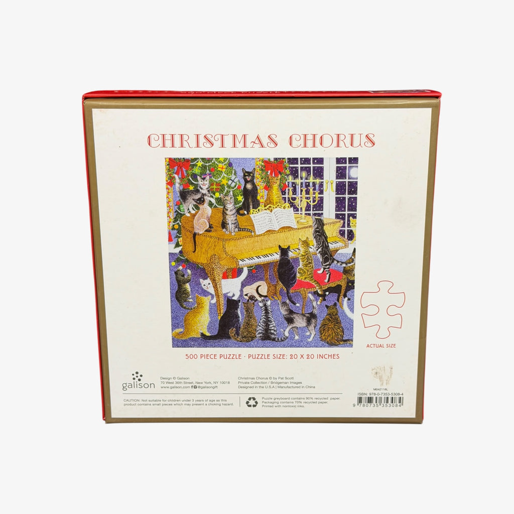 "Christmas Chorus" 500 Piece Jigsaw Puzzle 20"x 20"