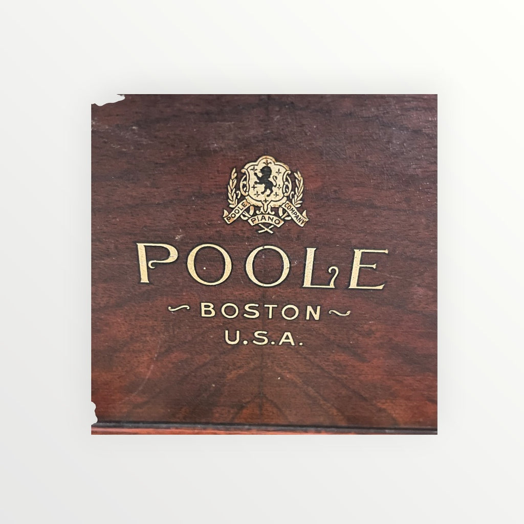 Vintage Poole Piano Boston, U.S.A