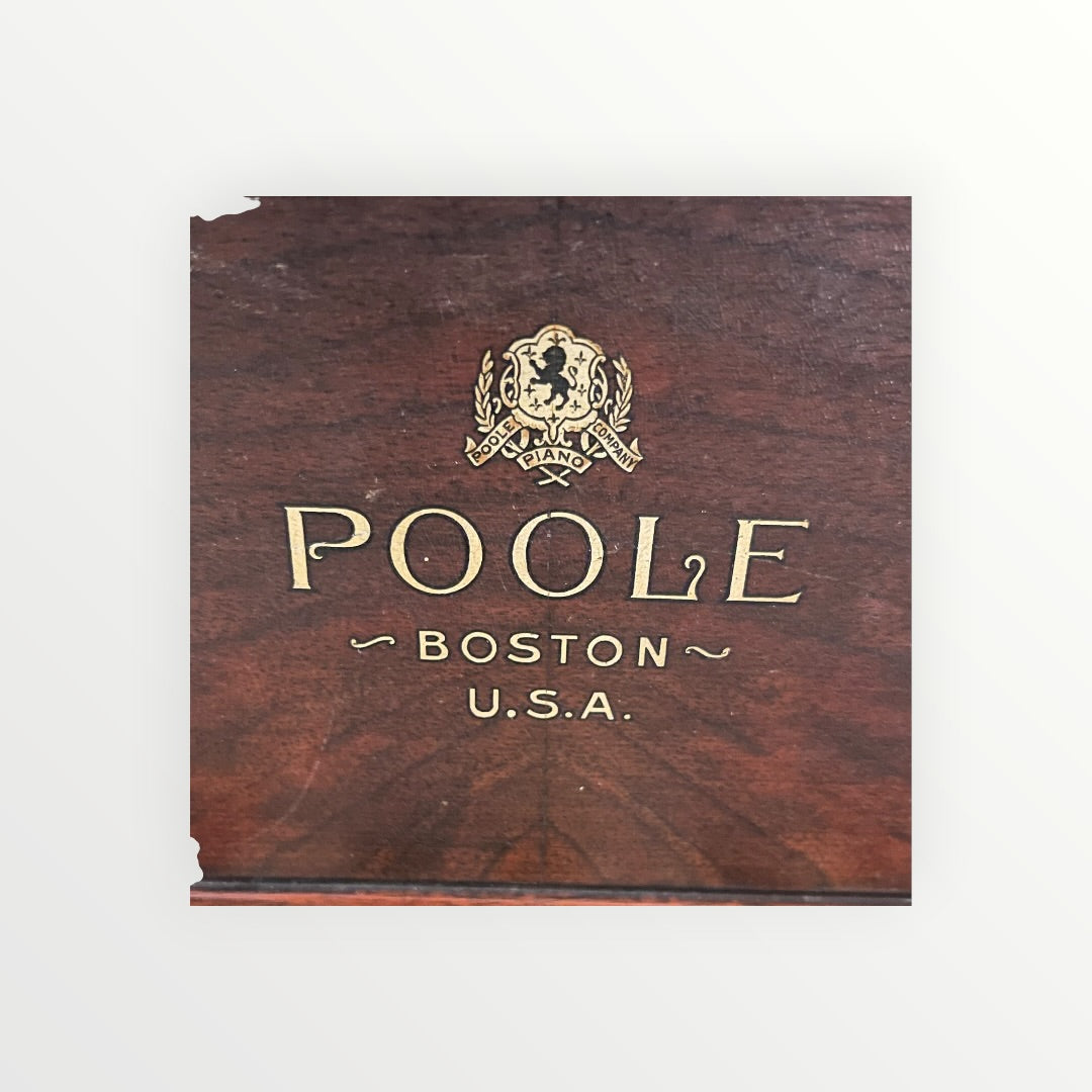 Vintage Poole Piano Boston, U.S.A