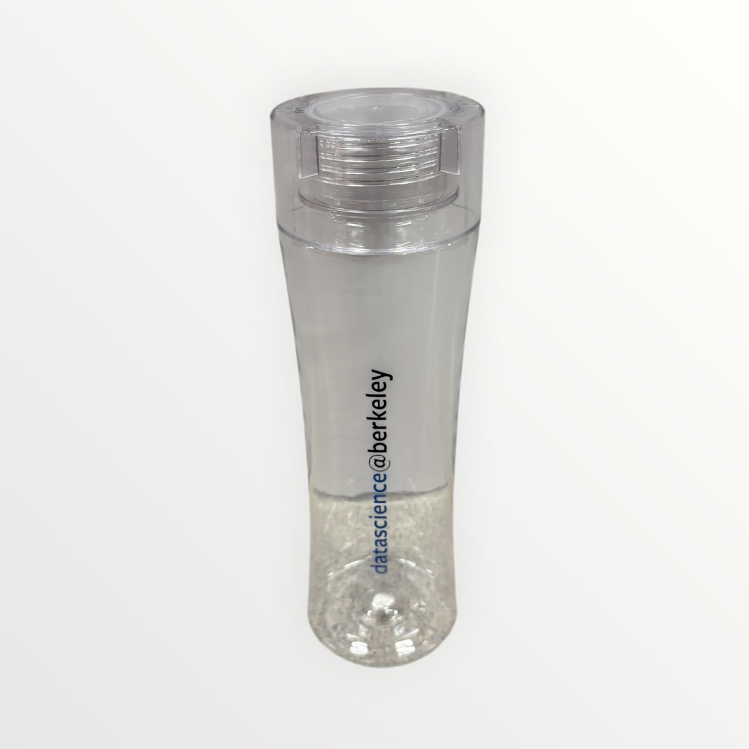 datescience@berkeley Clear Plastic Sport Water Bottle 16oz