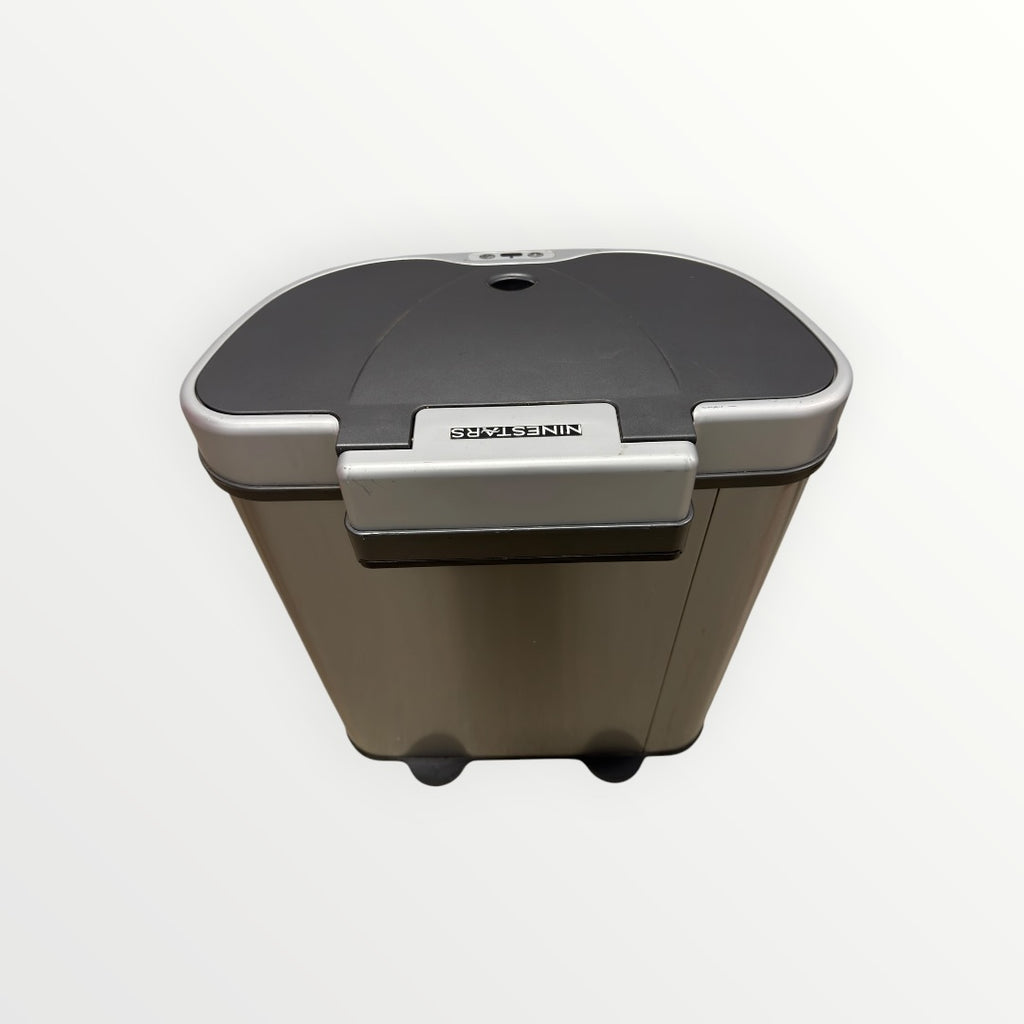 Nine Stars Dual Compartment Automatic Trash Can 18 Gallon 26" x 21" x 31"