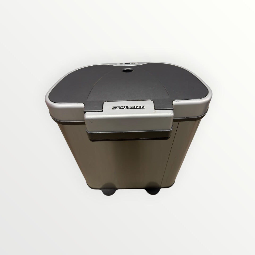 Nine Stars Dual Compartment Automatic Trash Can 18 Gallon 26" x 21" x 31"