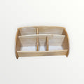 Solid Wood Desk Counter Top Organizer 14"L x 7"H