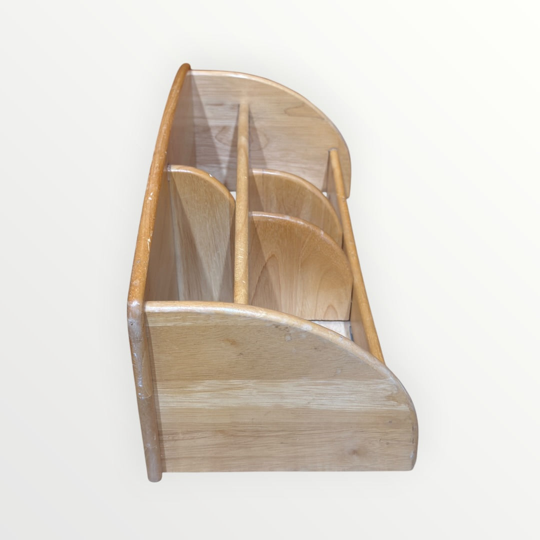 Solid Wood Desk Counter Top Organizer 14"L x 7"H