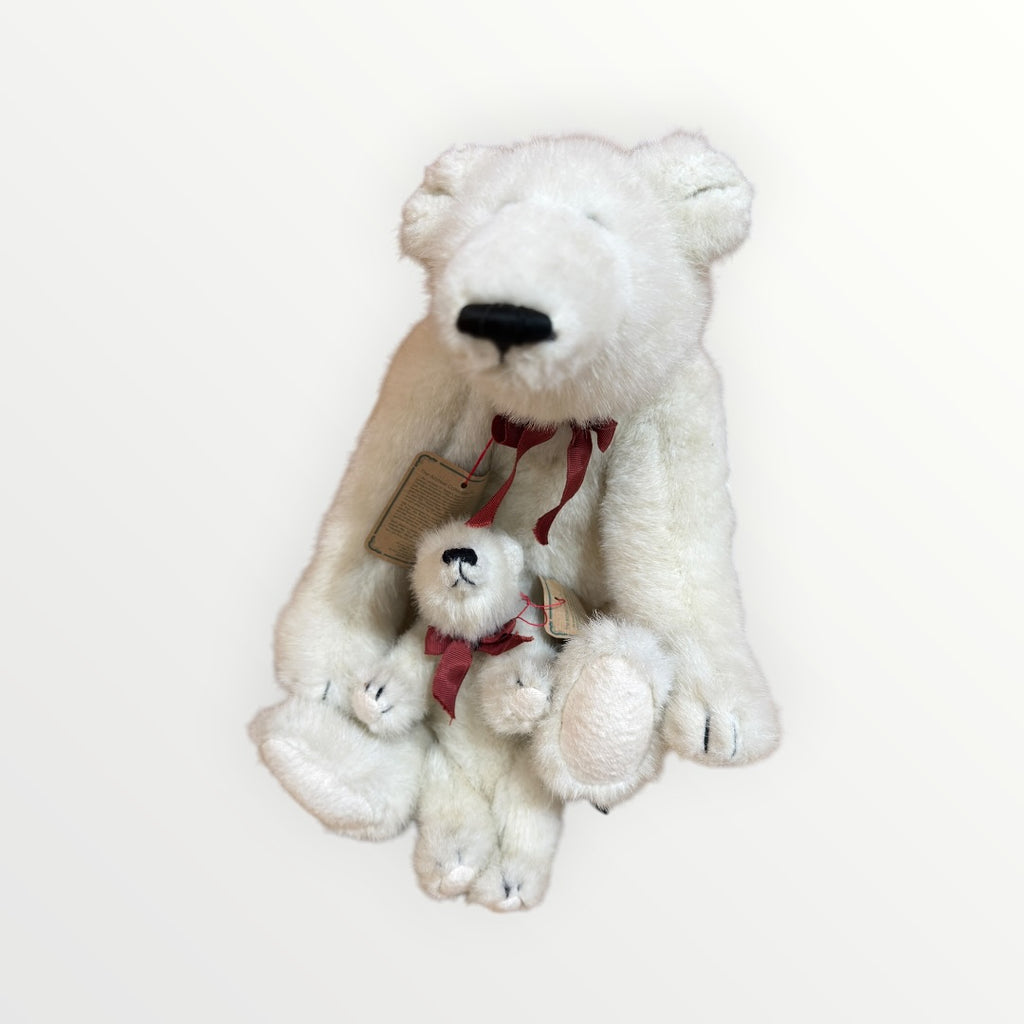 Set of two Boyds Collection Jointed Polar Bears
