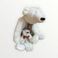 Set of two Boyds Collection Jointed Polar Bears
