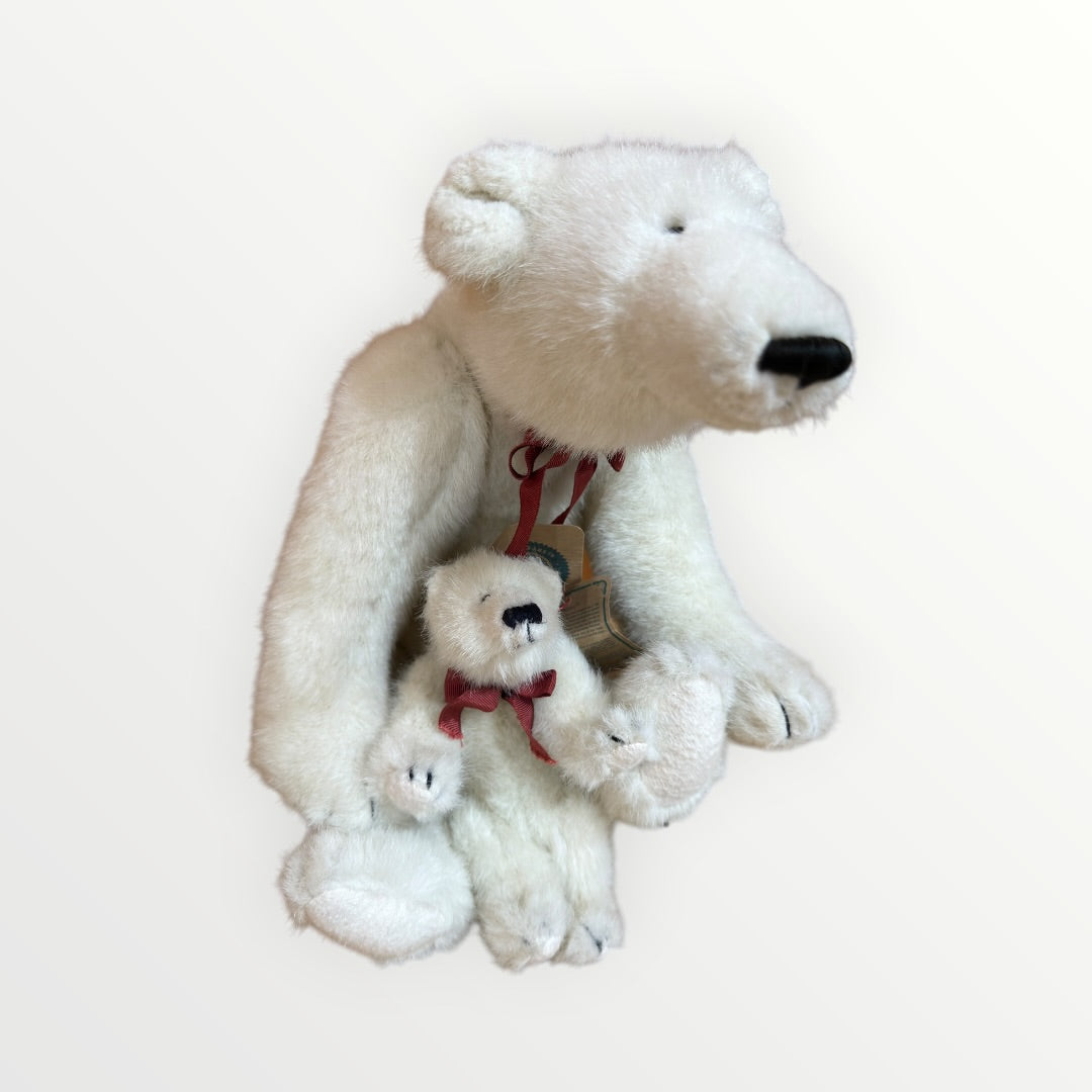 Set of two Boyds Collection Jointed Polar Bears