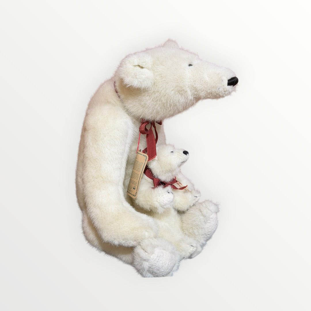 Set of two Boyds Collection Jointed Polar Bears