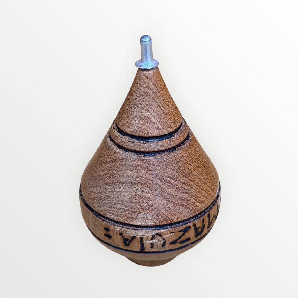 MexART Handmade Mexican Classic Mesquite Wood Spinning Trompo