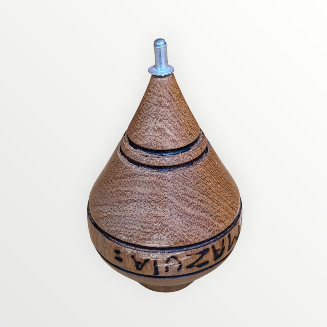 MexART Handmade Mexican Classic Mesquite Wood Spinning Trompo