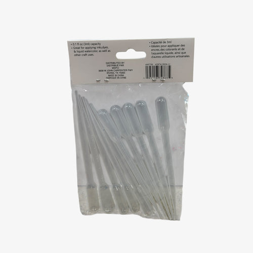 Artist's Loft Pack of 10 Pipettes (3ml capacity) for Craft Use