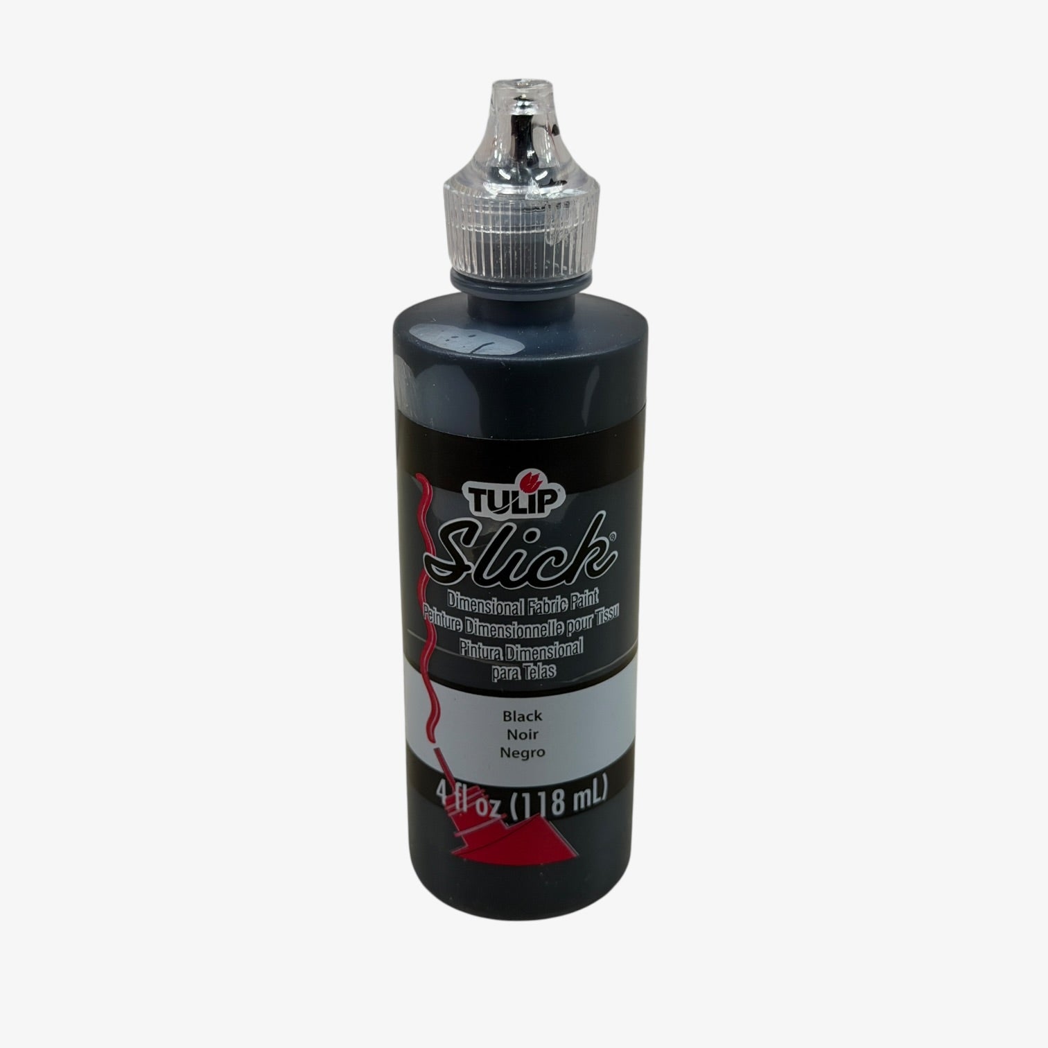 Tulip Dimensional Fabric Paint Black, 4 Fl Oz