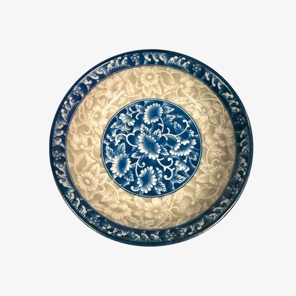 Set of 4 Blue Ceramic Dipping Plates 3.87"D