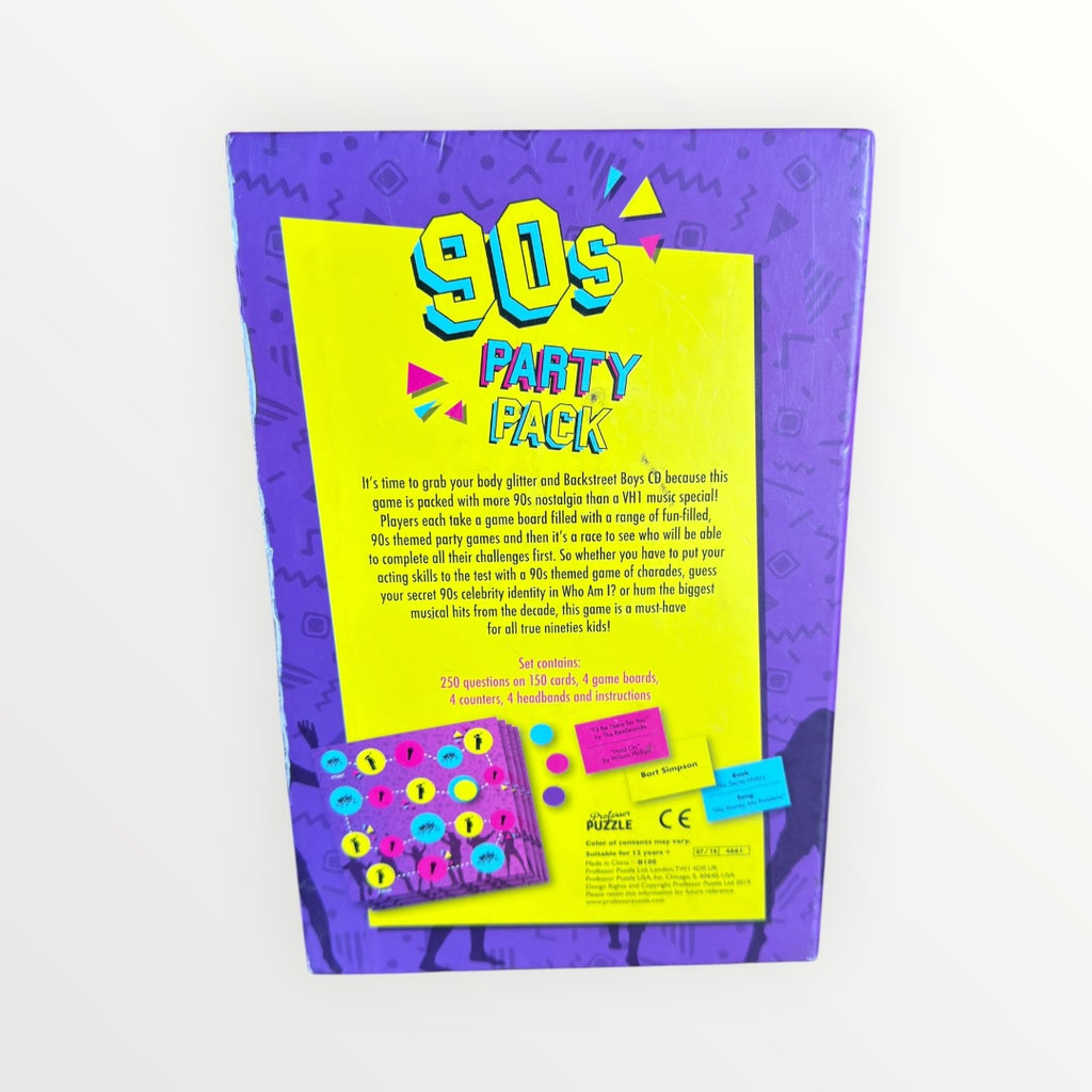 NIB 90’s Party Pack 3 Games In 1 Board Game