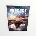Kas Home Inspirational Wall Art "Mindset is Everything" Bear Canvas Art 12" x 15"